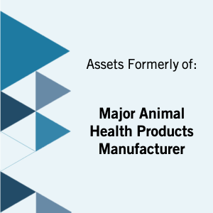 Auction: Equipment from a Major Animal Health Products Manufacturer