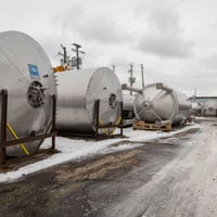 Liquidation: Large-Capacity Jacketed 304 Stainless Steel Storage Tanks